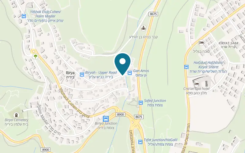 Map showing Nof LaYaar at 161 Yitzhak Isaac Cohen Street, Birya