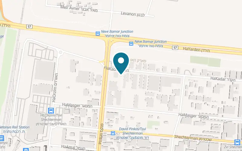Map showing Nono Livorno Kitchens at 6 HaKadar Street, Netanya
