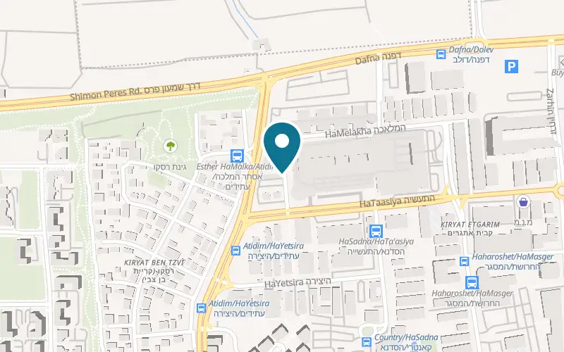 Map showing Ogen Ceramica at 7 Renanim Street, Ra'anana