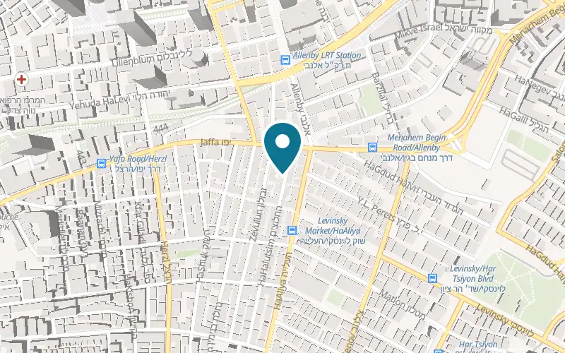 Map showing Opa at 8 HaHalutzim Street, Tel Aviv-Yafo