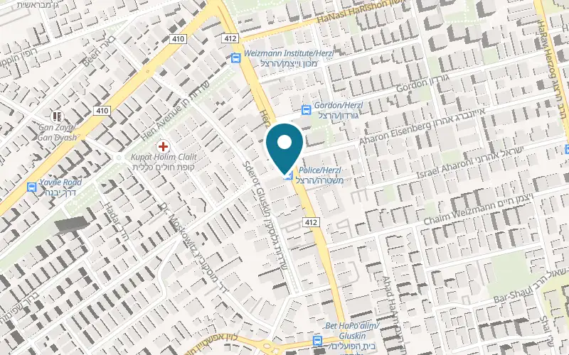 Map showing Oshi Oshi Rehovot at 191 Herzl Street, Rehovot