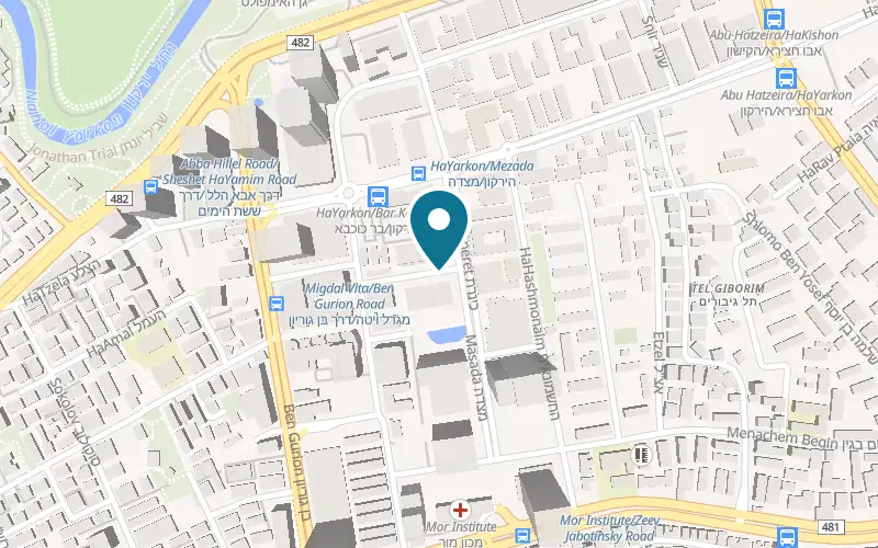 Map showing Parmesan at 9 Metsada Street, Bnei Brak