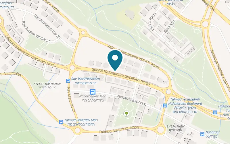 Map showing PastaBar at 2 HaAmoraim Avenue, Sun Mall, Beit Shemesh