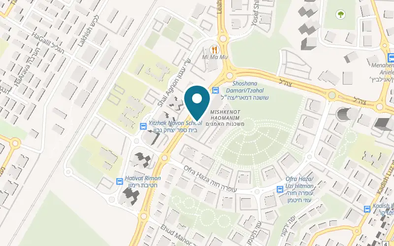 Map showing Pastali at 4 Shoshana Damari Street, Kiryat Motzkin