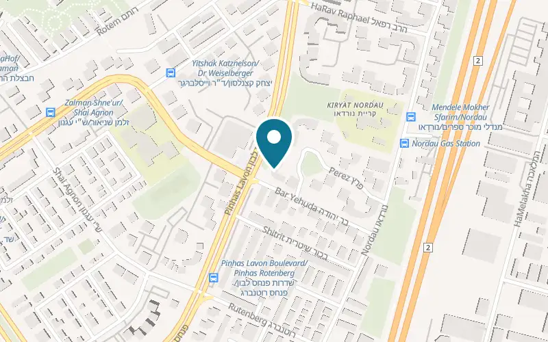 Map showing Pizza Shemesh Netanya Pinhas Lavon at 39 Pinhas Lavon Street, Netanya