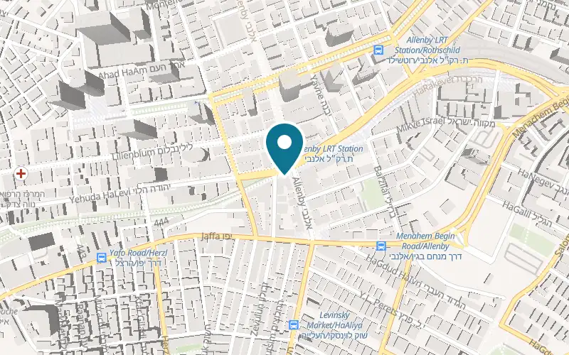 Map showing Poupee at 46 Yehuda HaLevi Street, Tel Aviv-Yafo
