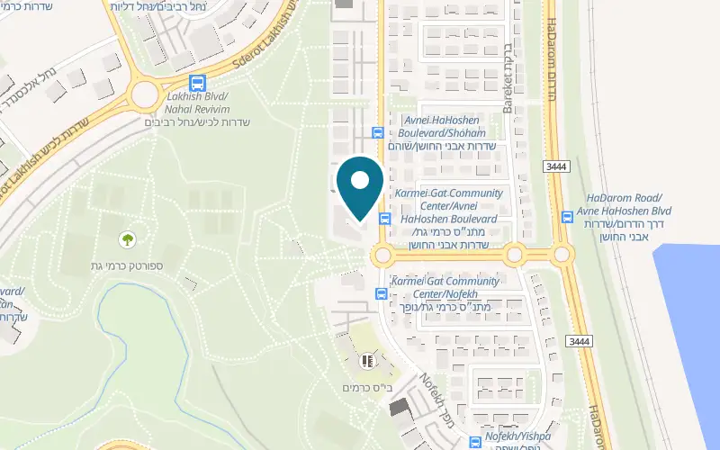 Map showing PROFIT Carmei Gat at Carmei Gat Center, 2nd floor, 1 Sderot Avnei HaHoshen, Kiryat Gat