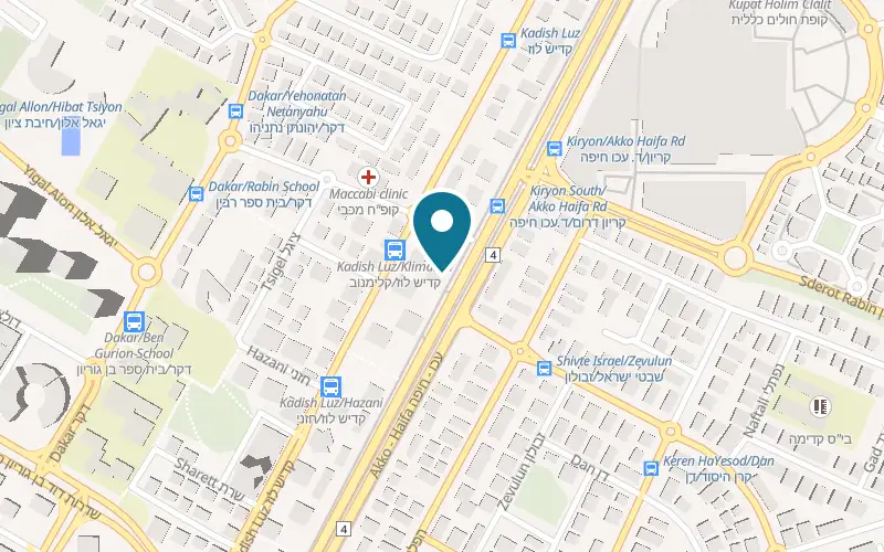 Map showing PROFIT Kiryat Motzkin at 165 Derech Akko, Kiryat Motzkin