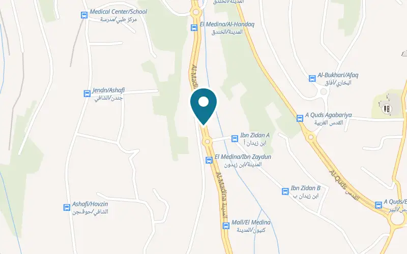 Map showing Qahwa at Al-Madina Road, Umm al-Fahm