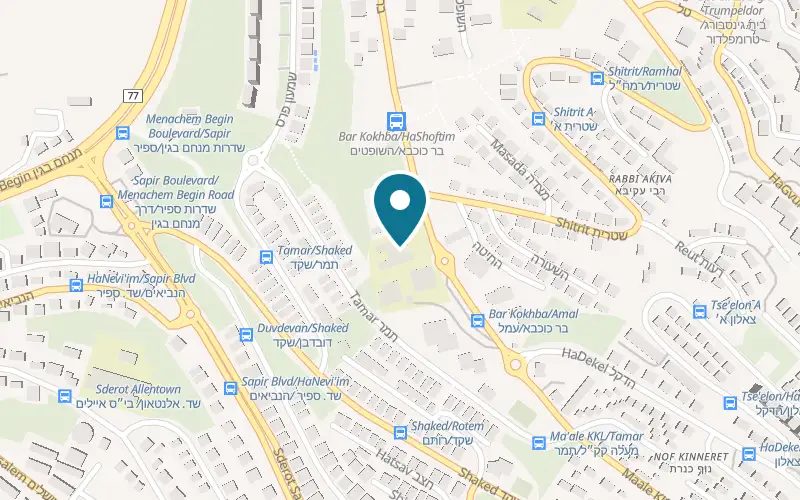 Map showing Red Burger at 3 Ma'ale KKL Street, Tiberias