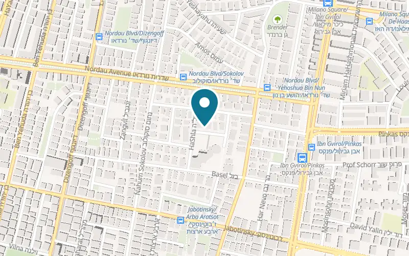 Map showing Roim Rahok at 3 Alkalai Street, Tel Aviv-Yafo