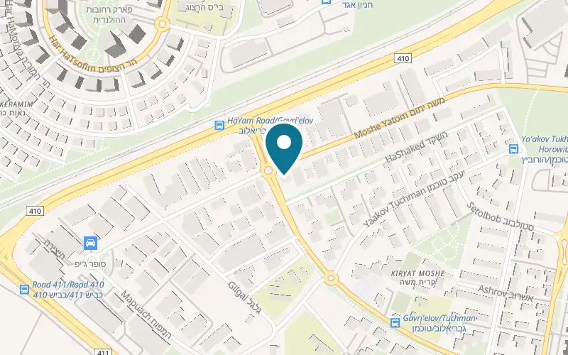 Map showing Roni Exhausts at 34 Kalman Gavrielov Street, Rehovot