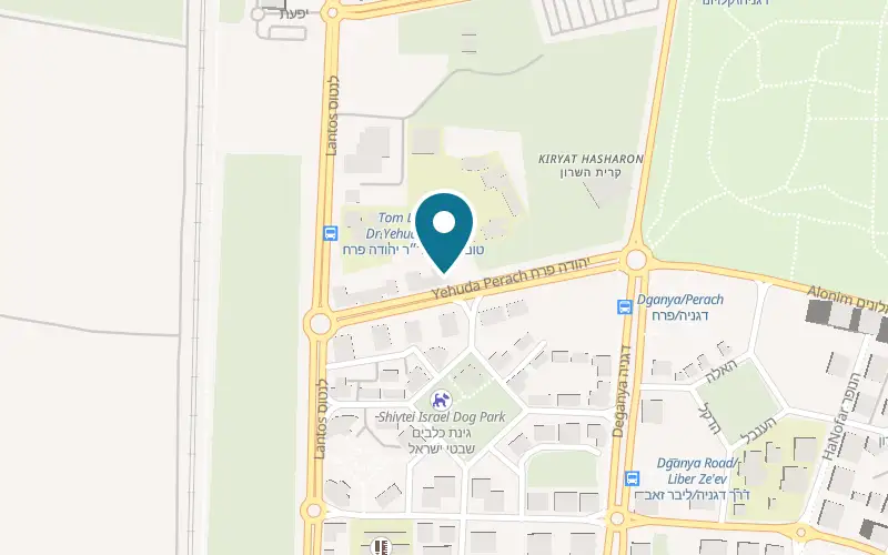 Map showing Rosh Katan Gadol at 9 Dr. Yehuda Perach Street, Netanya