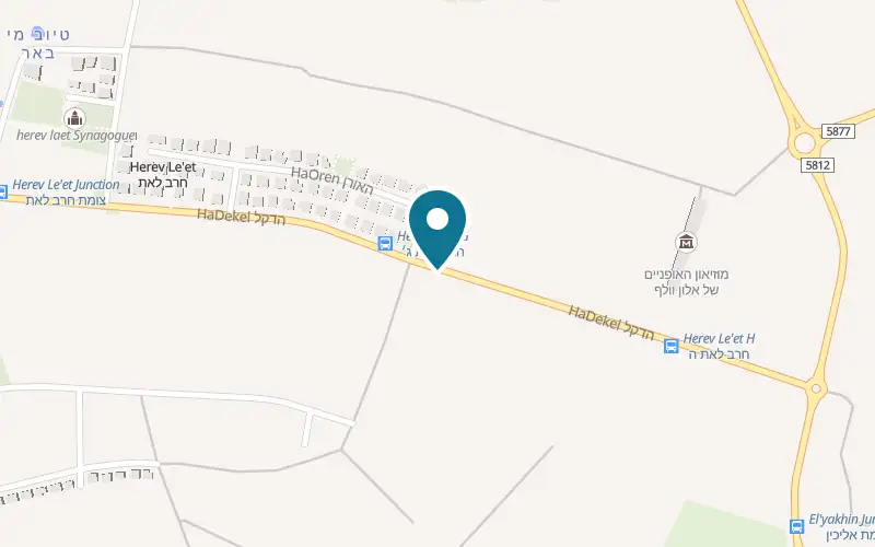 Map showing Sagi Winery at 41 HaDekel Street, Herev Le'et, Herev Le'et