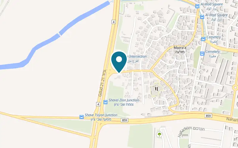 Map showing Salami Bakery at Plus code X3JW+X3H, Mazra'a, Mazra'a