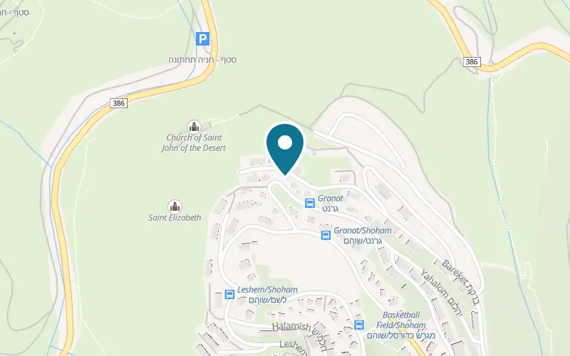 Map showing Sapphire Resort at 78 Yahalom Street, Moshav Even Sapir, Even Sapir