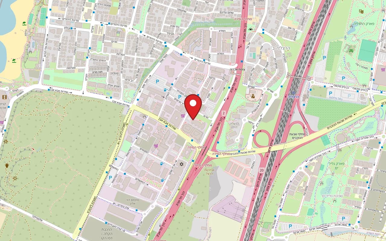 Map showing Sebastian at 33 Maskit Street, Herzliya Pituach, Herzliya