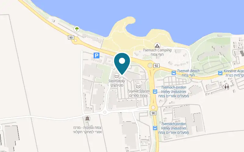 Map showing Shafika at Mul Kinneret shopping centre, Tzemach Junction, Degania Alef