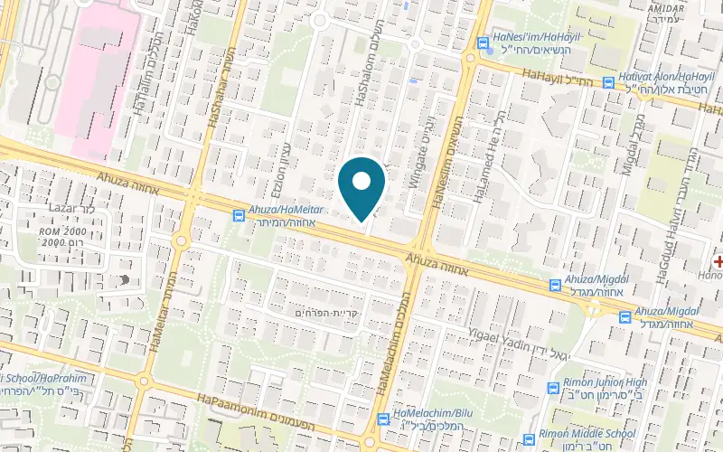 Map showing Sharon Veterinary Center at 240 Ahuza Street, Ra'anana