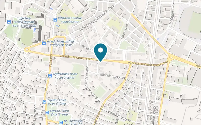 Map showing Shelly Dahari at 37 Yehuda HaYamit Street, Tel Aviv-Yafo