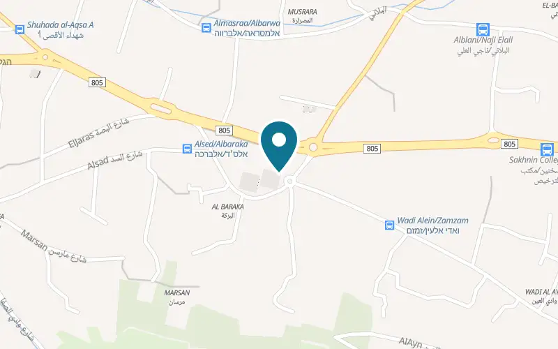 Map showing Shipudia BaShchuna at al-Birka, Sakhnin