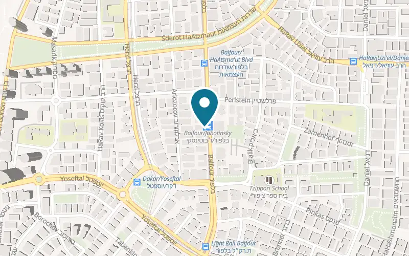 Map showing Slava Beauty at 76 Balfour Street, Bat Yam