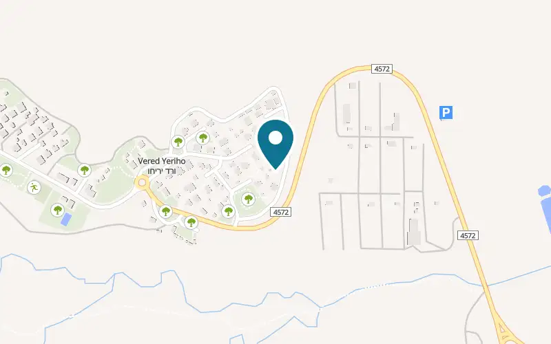 Map showing Smadar Bamidbar at Moshav Vered Yeriho, northern Dead Sea, Vered Yeriho