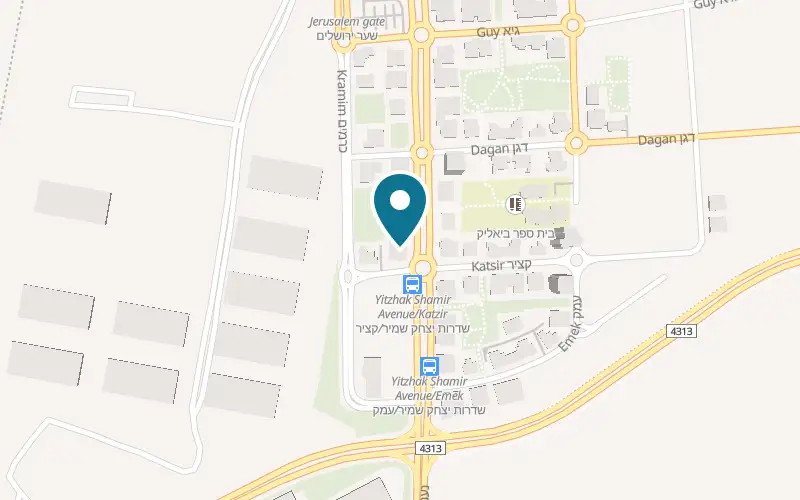Map showing Space Be'er Ya'akov at 9 Yitzhak Shamir Boulevard, Be'er Ya'akov