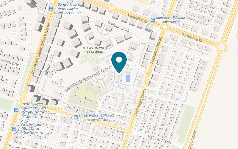 Map showing Space Country Club Ashkelon at 10 Edmond de Rothschild Street, Ashkelon