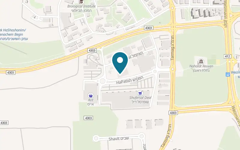 Map showing Sport Liberman at 12 HaPatish Street, Ness Ziona