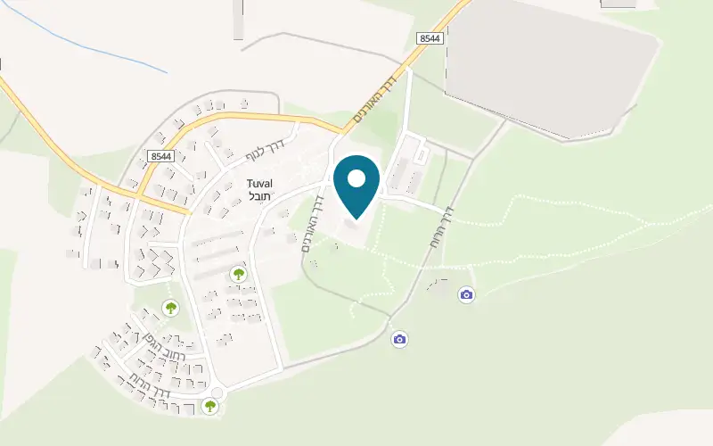 Map showing Stern Winery at Kibbutz Tuval, Beit HaKerem Valley, Tuval