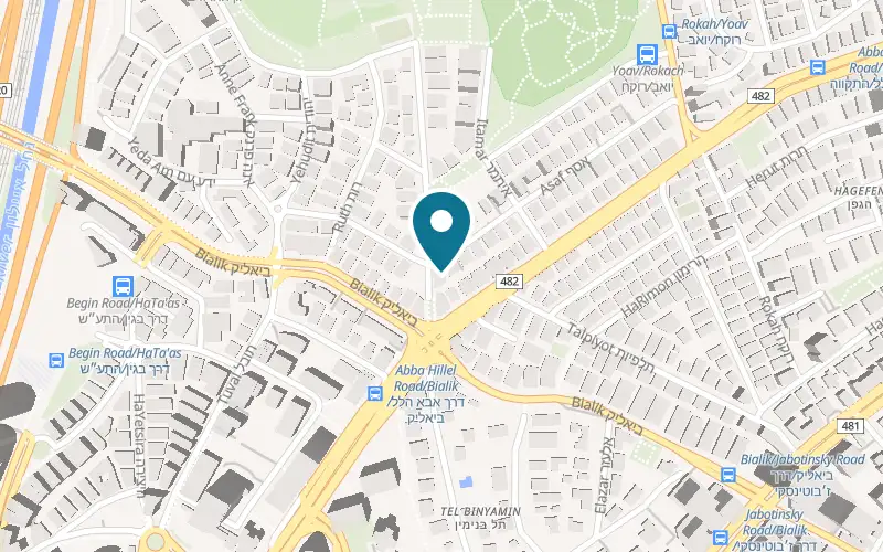 Map showing Studio Gallop at 2 Asaf Street, Ramat Gan