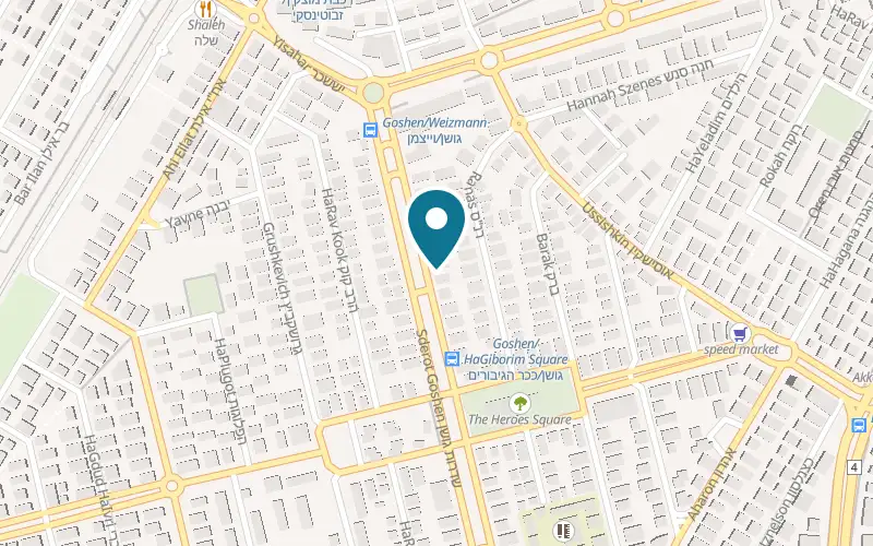Map showing Su Shai at 76 Moshe Goshen Boulevard, Kiryat Motzkin