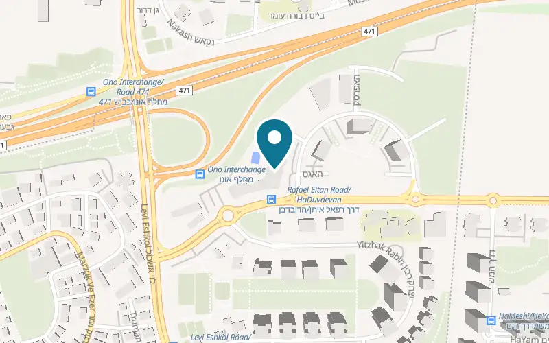 Map showing Symphony at 1 Rafael Eitan Road, Kiryat Ono