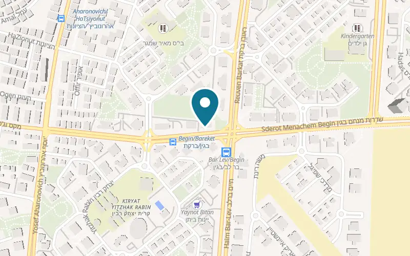 Map showing Tal Ashkenazi Nails and Beauty at 19 Menachem Begin Street, Holon