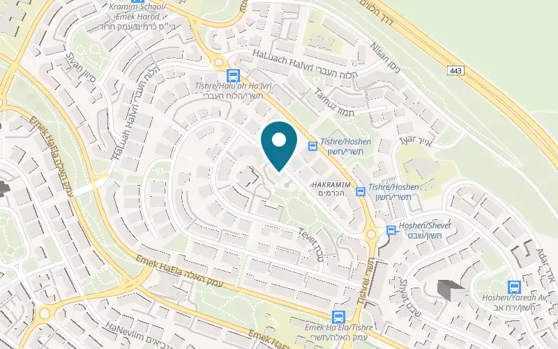 Map showing Tali Cosmetics at 60 Kislev Street, Modi'in-Maccabim-Re'ut