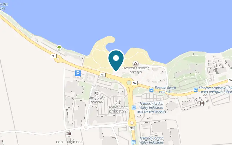 Map showing The Coffee House at Tzemach Beach, Degania Alef