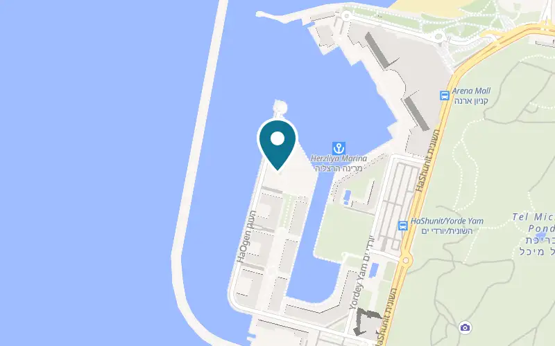 Map showing THE YACHT at 13 HaOgen Street, Herzliya Marina, Herzliya