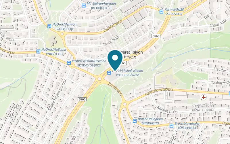 Map showing Tomer's Bread at 5 Harel Street, Mevaseret Zion, Mevaseret Zion