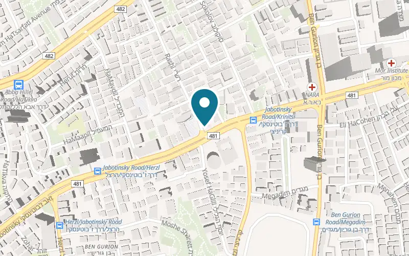 מפה: אופטיקה טושטוש ברש"י 2, רמת גן