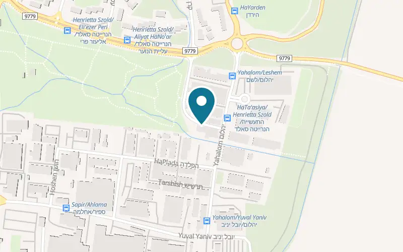 Map showing Unicorn at 29 Keren HaYesod Street, Kiryat Shmona