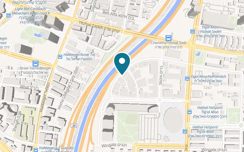 Map showing Wapner Garage at 44 Mordechai Anilevich Street, Tel Aviv-Yafo