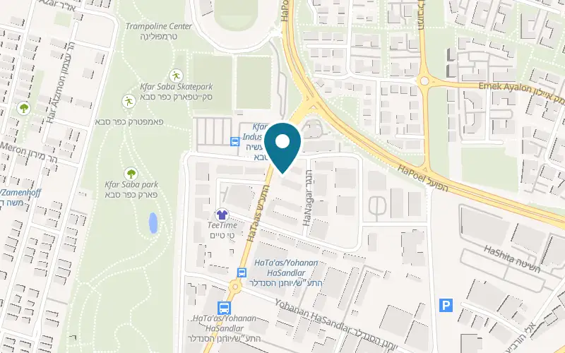 Map showing Xcape 26 HaTa'as at 26 HaTa'as Street, 2nd floor, Kfar Saba