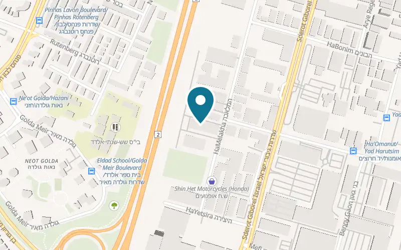 Map showing 148 Everyday at 8 HaMelacha Street, Sapir industrial zone, Netanya