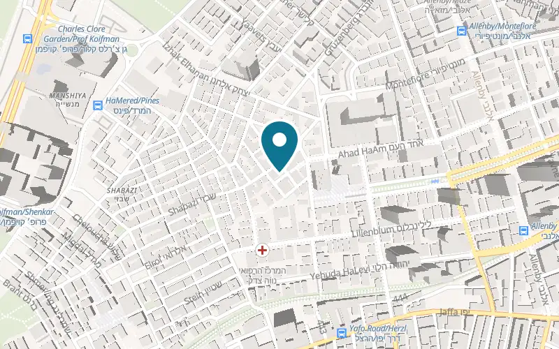 Map showing 7to1 Lab at 1 Ahad HaAm Street, Tel Aviv-Yafo