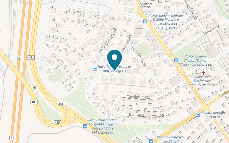 Map showing 938 Computers at 19 HaAtzmaut Street, Rosh HaAyin