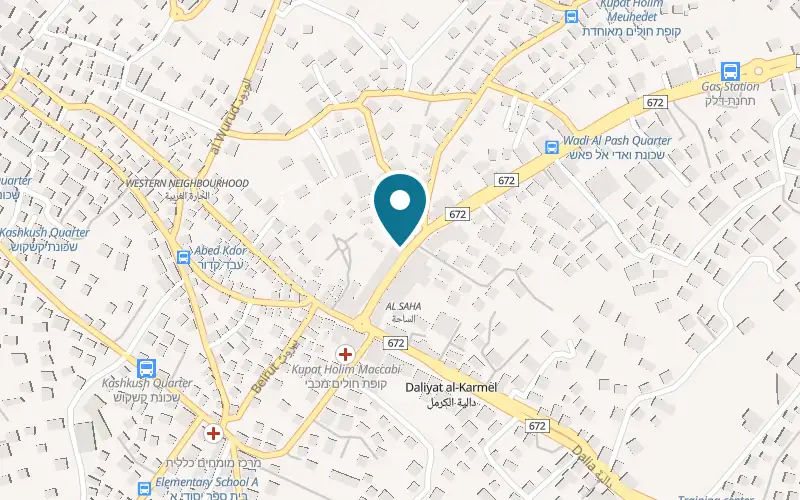 Map showing Abu Anter at The market, in the village centre, Daliyat al-Karmel