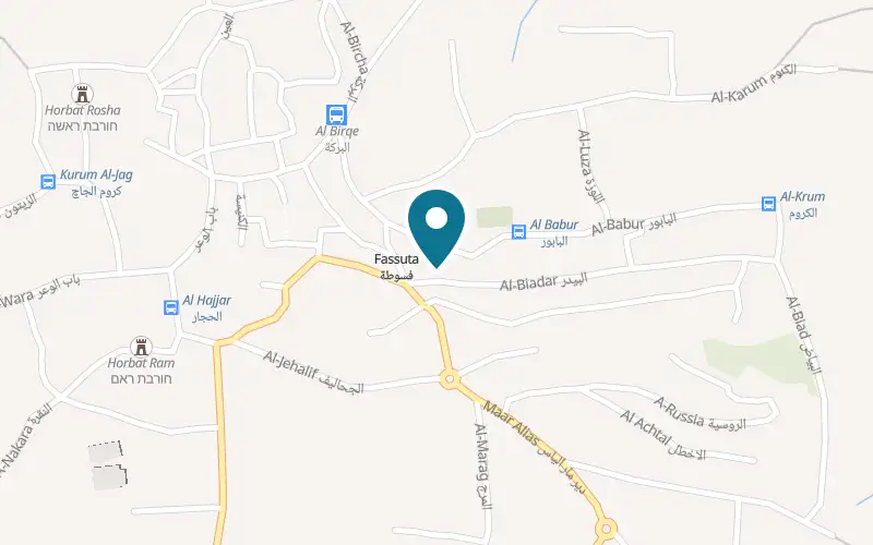 Map showing Abu Murad at Fassuta, Fassuta