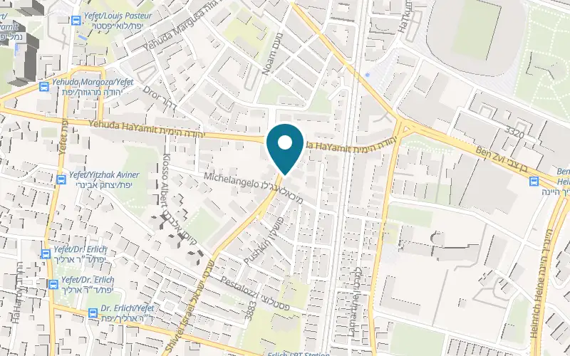 Map showing Abu Salah Butcher at 95 Jerusalem Boulevard, Tel Aviv-Yafo