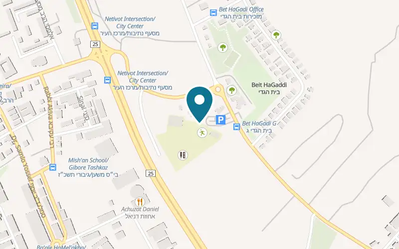 Map showing Achuzat Alfa at 89 Beit HaGadi, Beit HaGadi